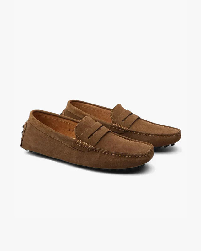 Old Money Suede Driver Loafers